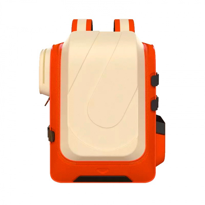 Школьный рюкзак UBOT Decompression Spine Protection Schoolbag 20-35L Beige/Orange