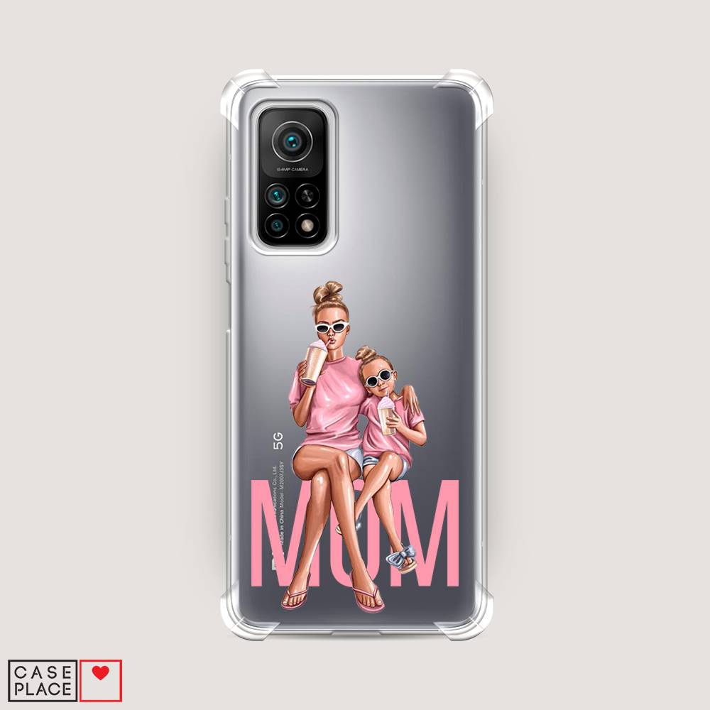 фото Противоударный силиконовый чехол "lovely mom" на xiaomi mi 10t pro awog