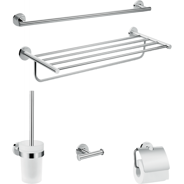 

Набор аксессуаров hansgrohe Logis Set Universal 5-в-1 41728000, хром, 41728000
