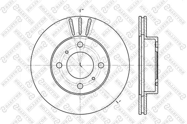 

Тормозной диск Stellox 6020-3021V-SX