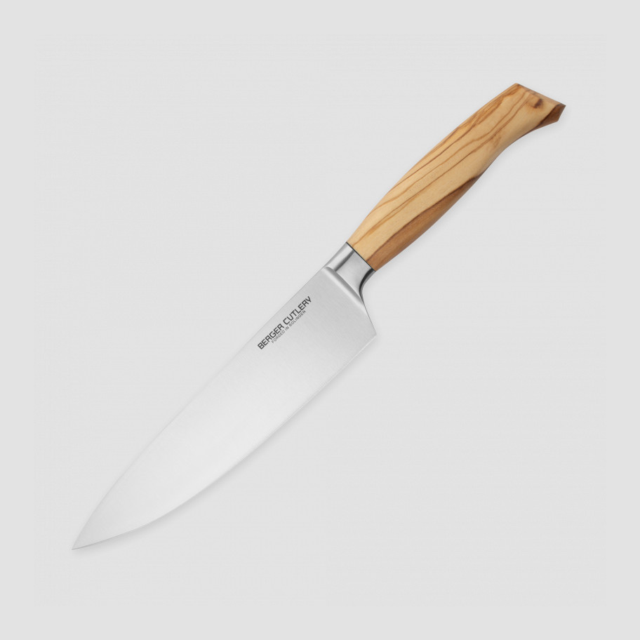 Нож поварской Шеф, BERGER CUTLERY, 21 см, Ergo Line Olive