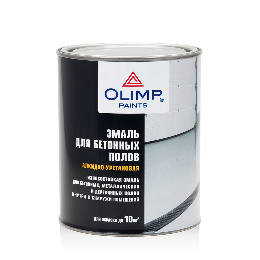 Эмаль Olimp для бетонных полов, серая, 900 мл насадка для сухой уборки жестких полов filtero