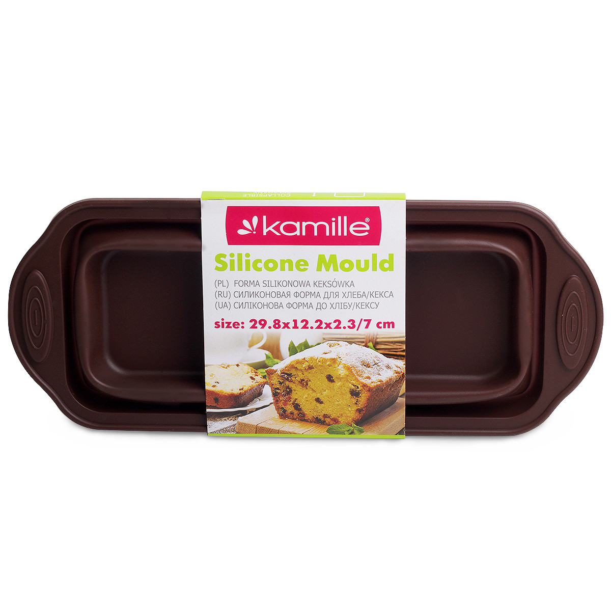 

Форма силиконовая (прямоугольная) 29,8х12,2х2,3 см Kamille, В ассортименте