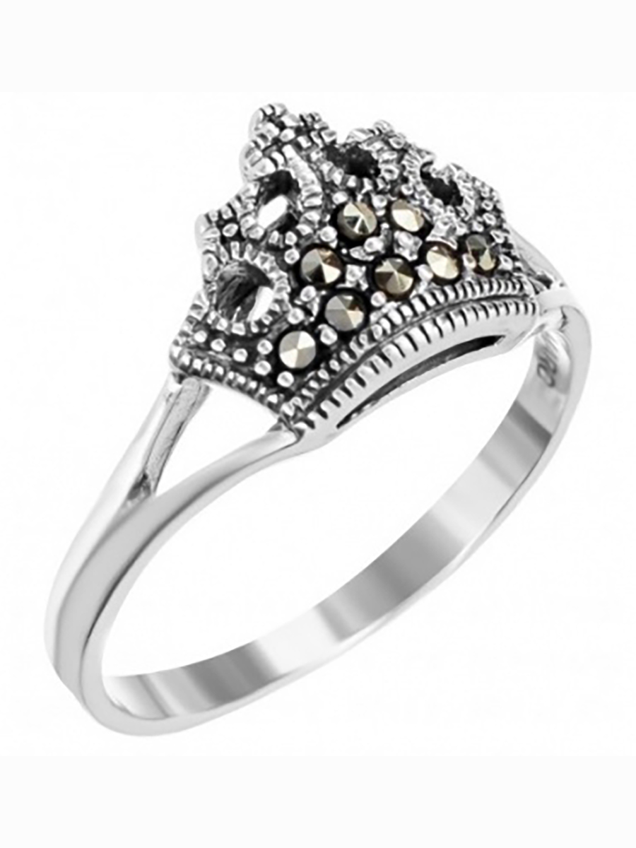 

Кольцо Корона с марказитами из серебра р. 18 Марказит HR1259-2507, HR1259-2507