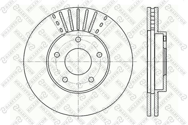

Тормозной диск Stellox 6020-2256V-SX