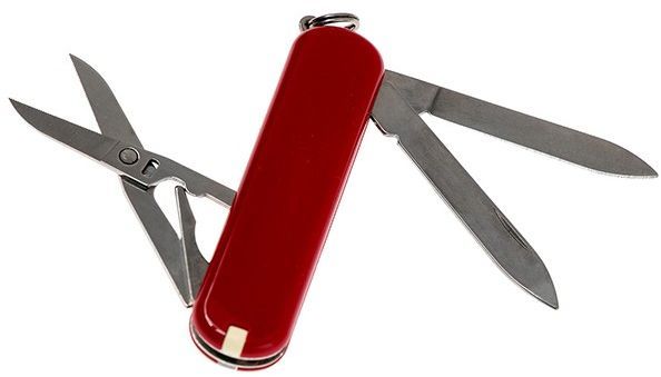 Складной нож Victorinox Wenger, функций: 7, 65мм, красный , коробка картонная [0.6423.91]