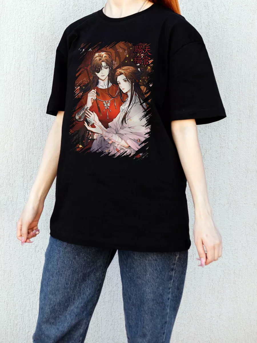 

Футболка женская Animania Благословение небожителей черная L, Черный, Благословение небожителей