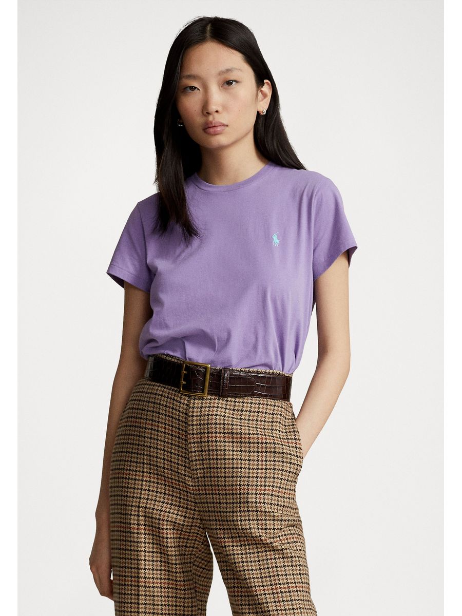 

Футболка женская Polo Ralph Lauren PO221D0DY фиолетовая S, Фиолетовый, PO221D0DY