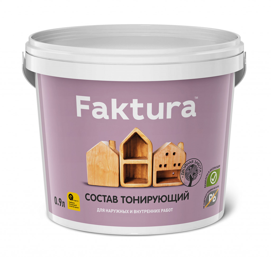 

Состав Faktura для защиты и тонирования древесины, орех, 0,9 л, Коричневый
