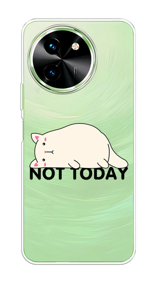 

Чехол на Vivo T3x/Y38 5G "Cat not today", Белый;розовый;черный, 2610750-1