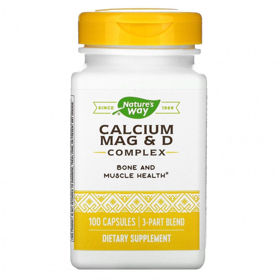 Natures Way Calcium-Magnesium-Vitamin D 100 caps