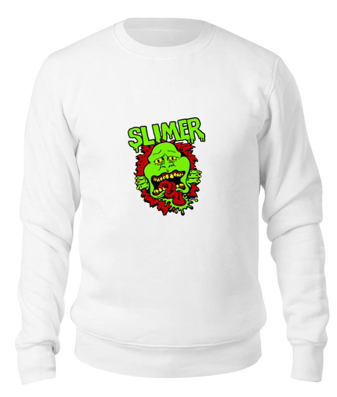 

Свитшот унисекс Printio Лизун (slimer) белый XL, Лизун (slimer)