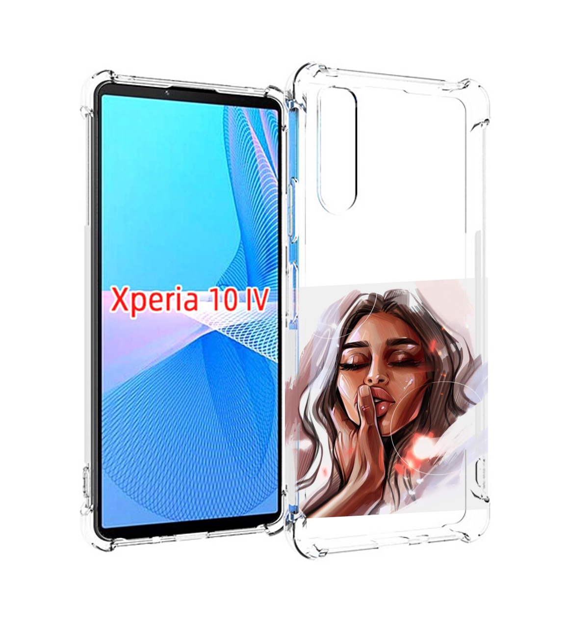 

Чехол MyPads Большие-губы женский для Sony Xperia 10 IV (10-4), Прозрачный, Tocco