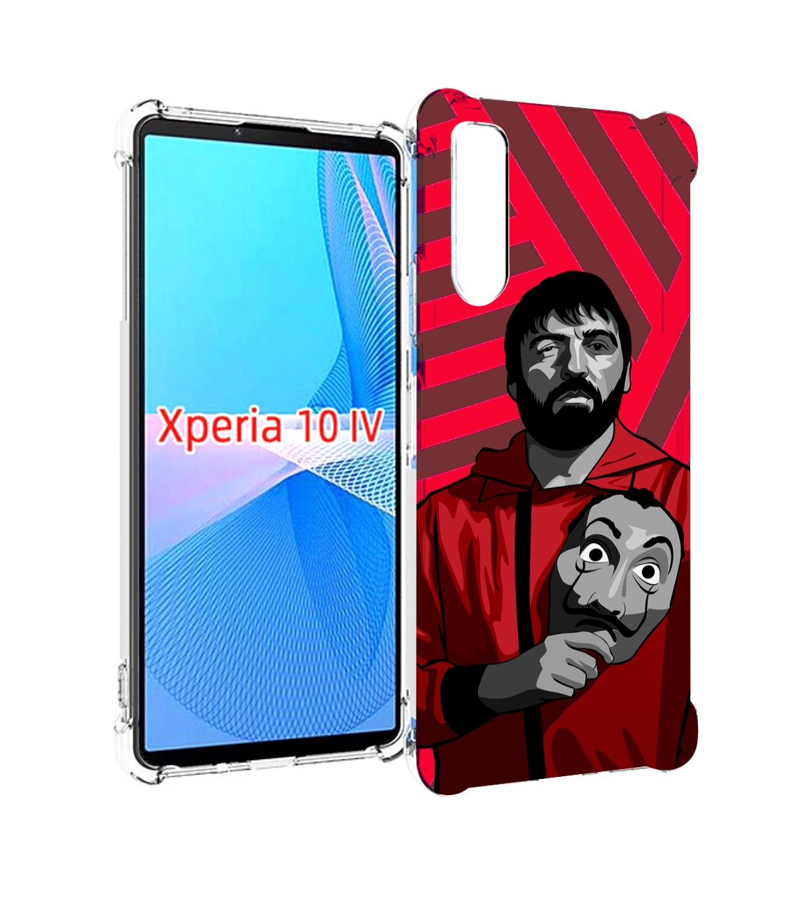 

Чехол MyPads Богата-Бумажный-дом для Sony Xperia 10 IV (10-4), Прозрачный, Tocco
