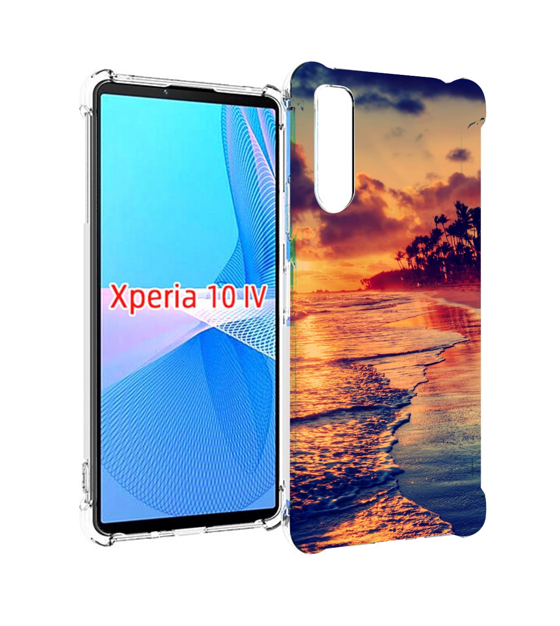 

Чехол MyPads Берег для Sony Xperia 10 IV (10-4), Прозрачный, Tocco