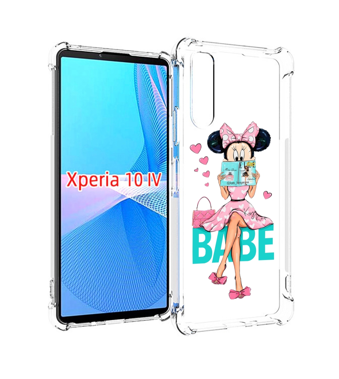 

Чехол MyPads Бейби-микки для Sony Xperia 10 IV (10-4), Прозрачный, Tocco