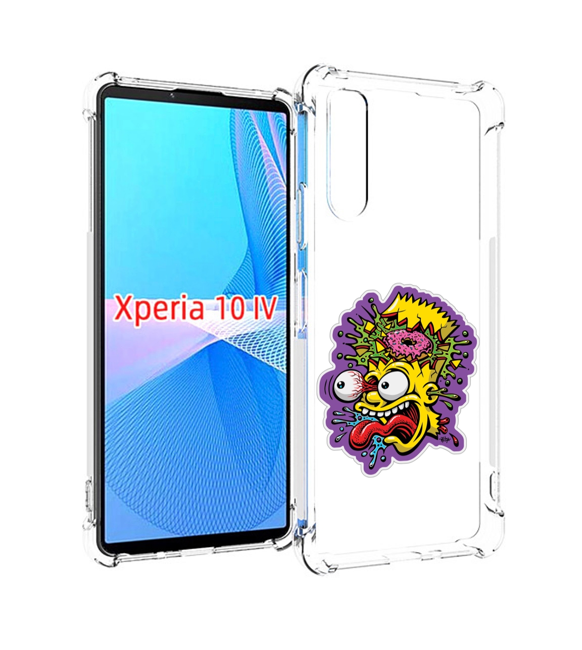 

Чехол MyPads Барт-Симпсон для Sony Xperia 10 IV (10-4), Прозрачный, Tocco
