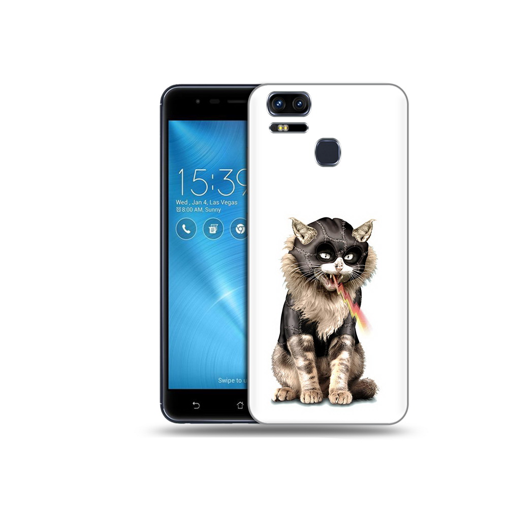 

Чехол MyPads Tocco для Asus ZenFone 3 дьяволский кот (PT51214.656.341), Прозрачный, Tocco