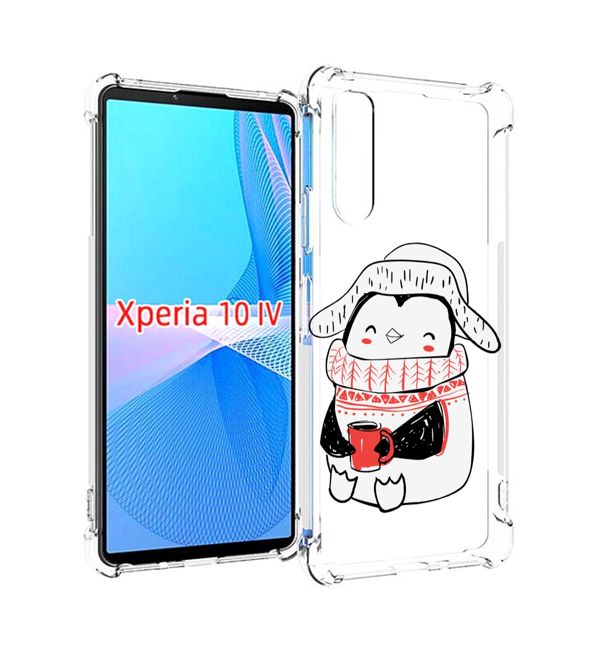 Чехол MyPads Милый пингвин для Sony Xperia 10 IV (10-4) Tocco