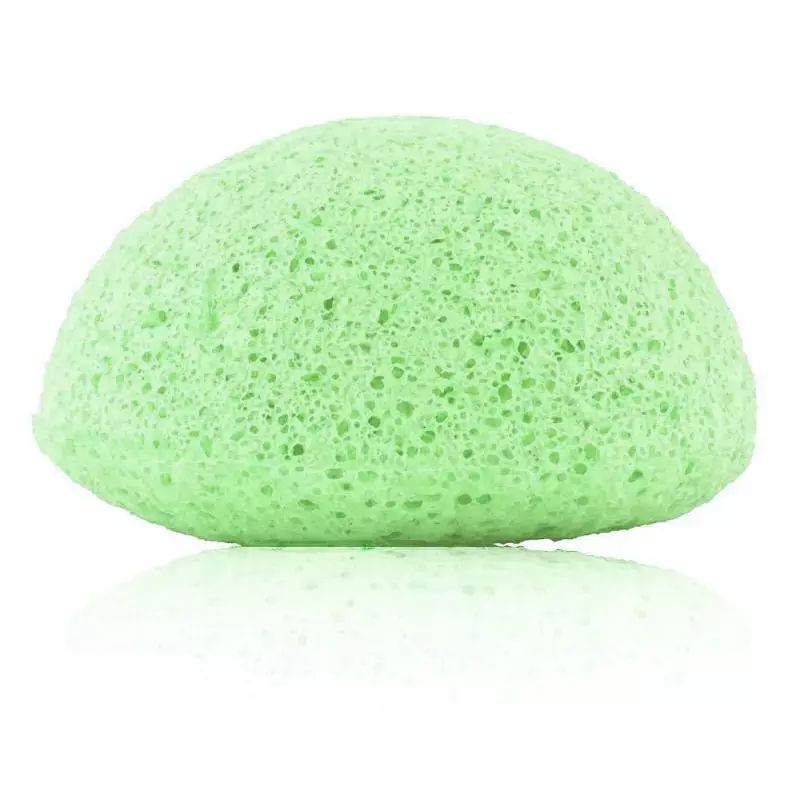 Спонж конняку Gessie для умывания зелёный цвет комплект спонжей svezo для умывания и снятия макияжа зелёный