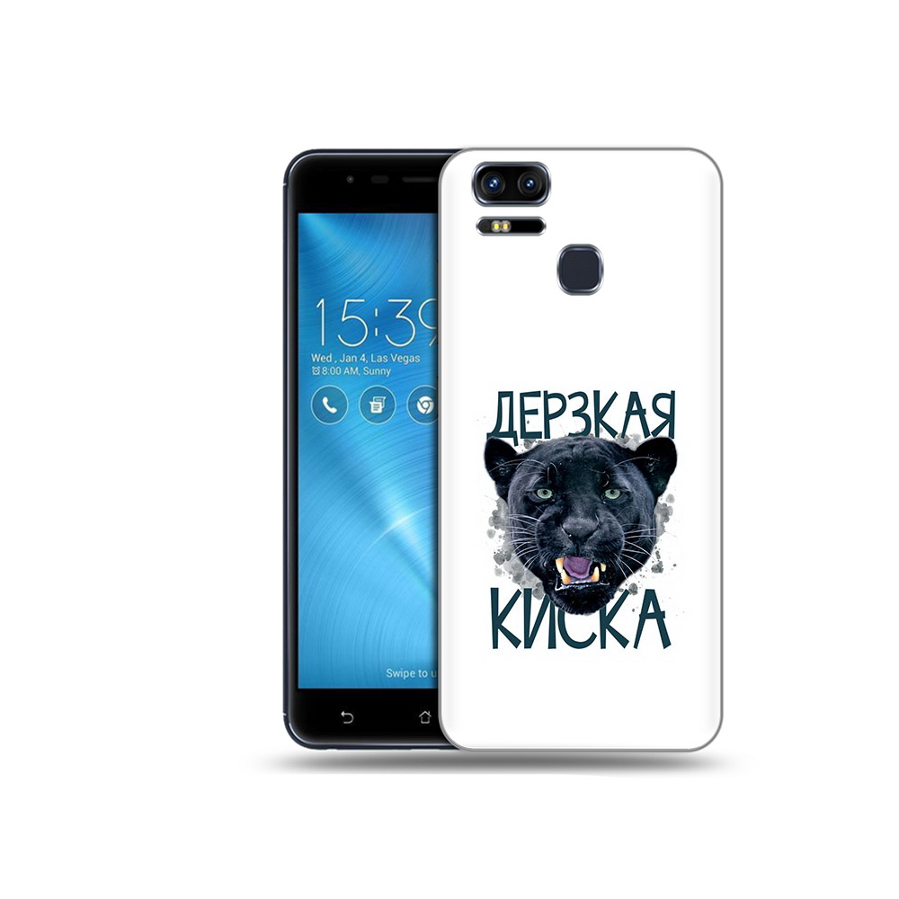 

Чехол MyPads Tocco для Asus ZenFone 3 дерзкая киска (PT51214.656.319), Прозрачный, Tocco
