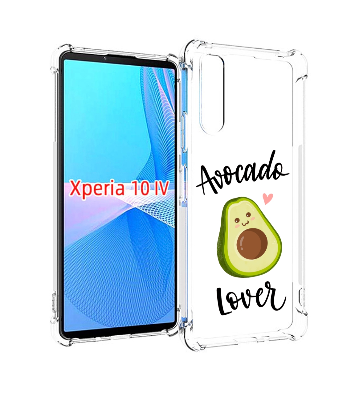 

Чехол MyPads Авокадо-любовь для Sony Xperia 10 IV (10-4), Прозрачный, Tocco