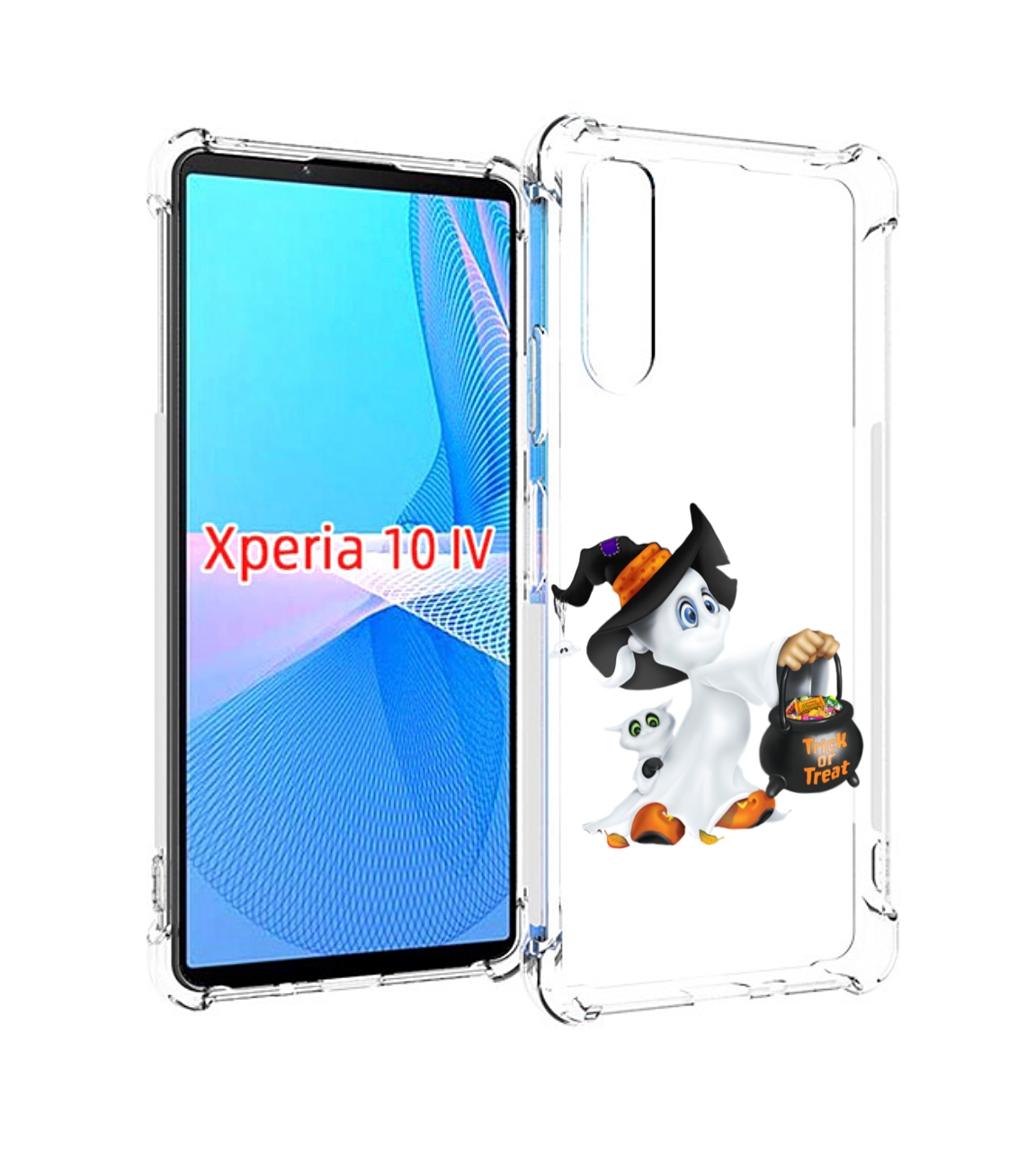 

Чехол MyPads Маленький призрак для Sony Xperia 10 IV (10-4), Прозрачный, Tocco