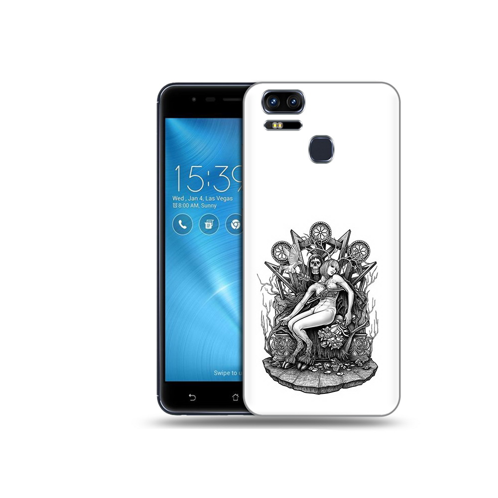 

Чехол MyPads Tocco для Asus ZenFone 3 девушка на троне (PT51214.656.309), Прозрачный, Tocco