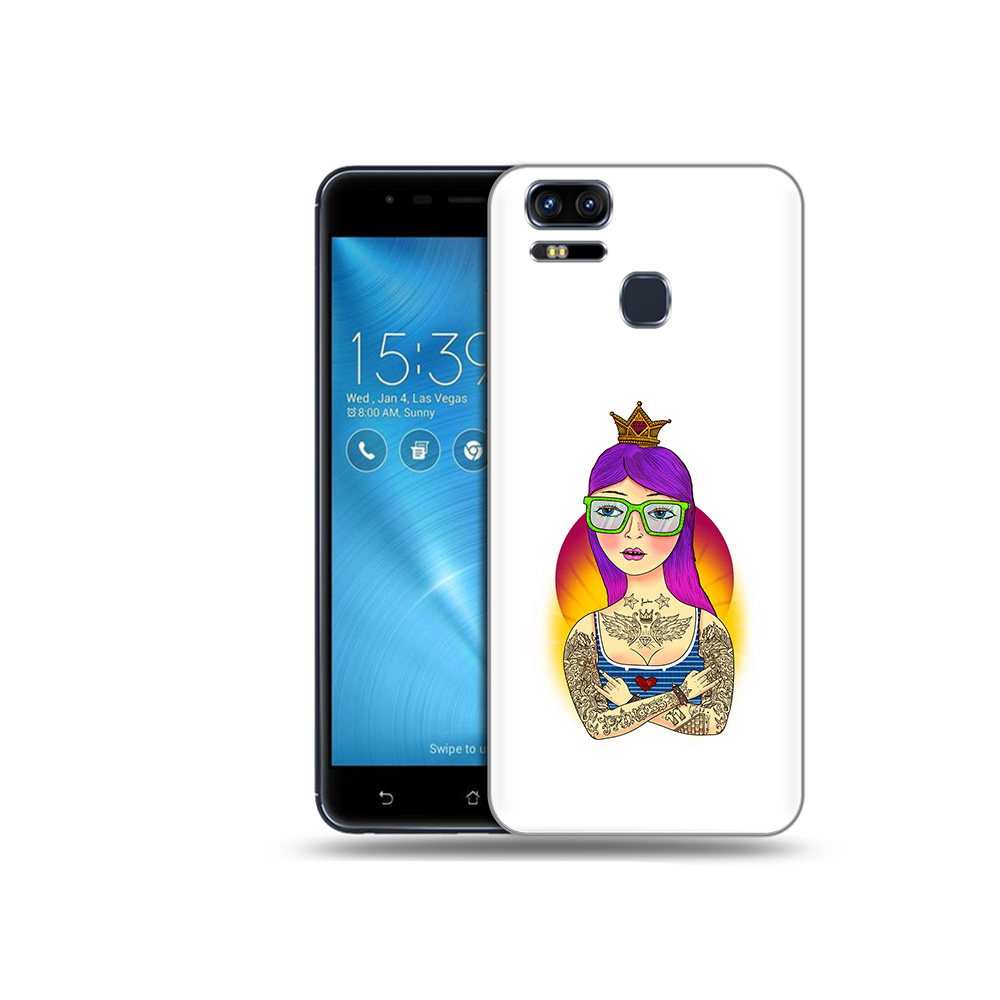 

Чехол MyPads Tocco для Asus ZenFone 3 девушка в татуировках с короной (PT51214.656.305), Прозрачный, Tocco