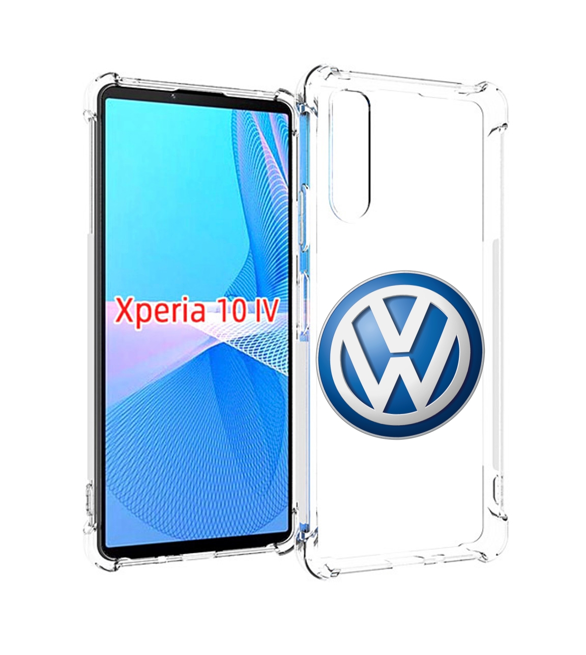 Чехол MyPads volkswagen мужской для Sony Xperia 10 IV (10-4) Tocco