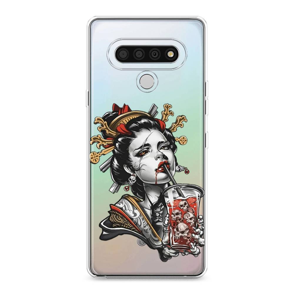 

Чехол для LG Stylo 6 "Опасная гейша", Красный;черный;серый, 84550-4