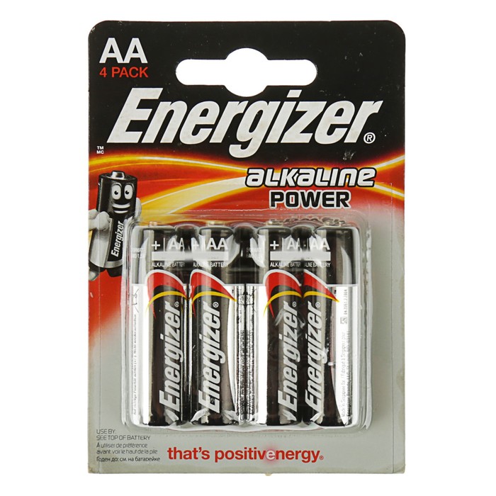 

Батарейка алкалиновая Energizer Alkaline Power, AA, LR6-4BL, 1.5В, блистер, 4 шт., Alkaline Power, AA, LR6-4BL, 1.5В, блистер, 4 шт.