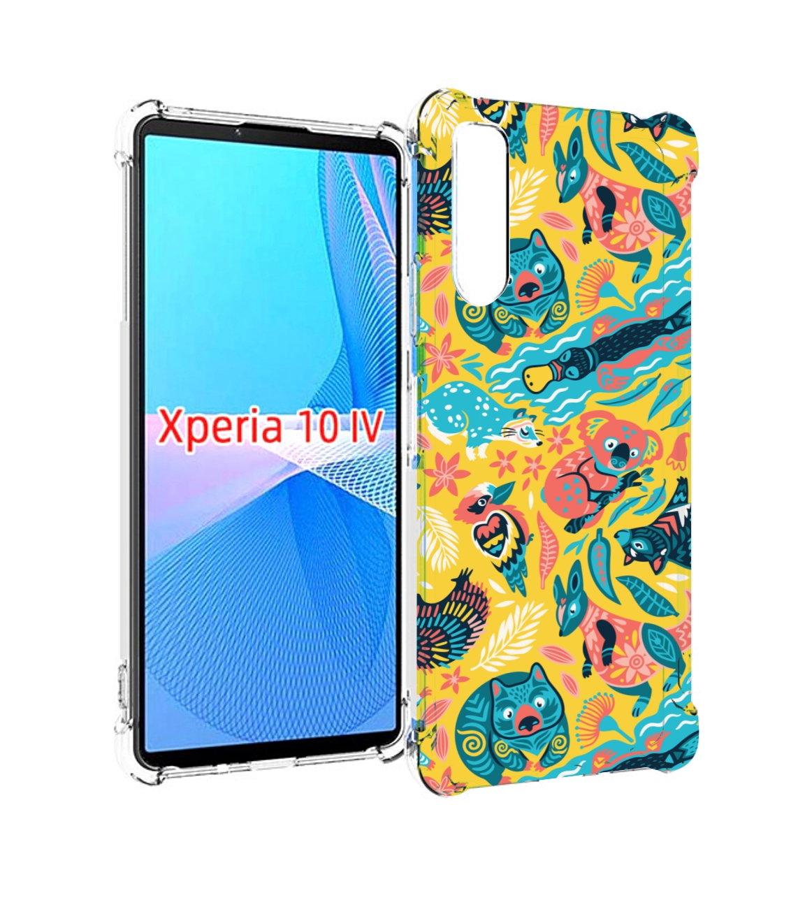 

Чехол MyPads seamless-pattern для Sony Xperia 10 IV (10-4), Прозрачный, Tocco