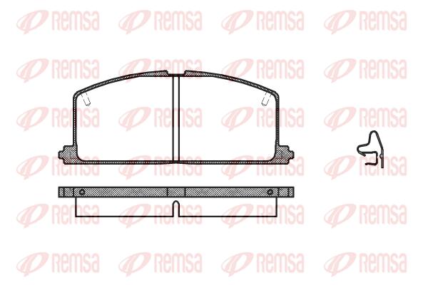 

Тормозные колодки Remsa дисковые 016704