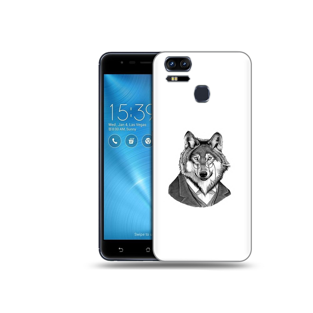 

Чехол MyPads Tocco для Asus ZenFone 3 волк в пиджаке (PT51214.656.266), Прозрачный, Tocco