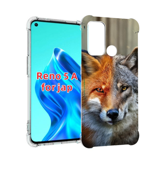 

Чехол MyPads волк-лиса для Oppo Reno 5A, Прозрачный, Tocco