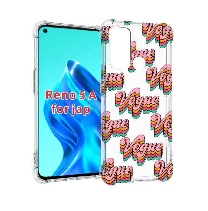

Чехол MyPads вогуе для Oppo Reno 5A, Прозрачный, Tocco
