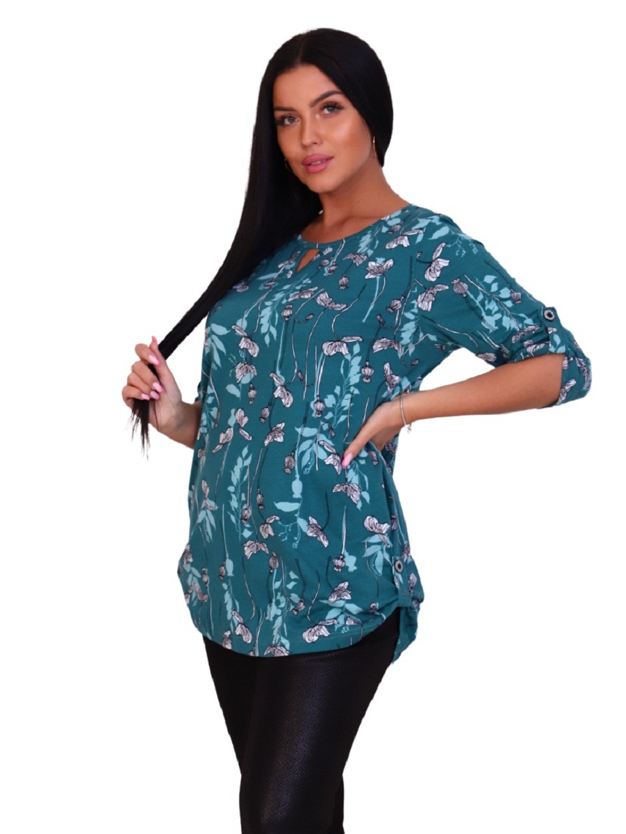 

Рубашка женская New Life jersey 102-121 зеленая 52 RU, 102-121