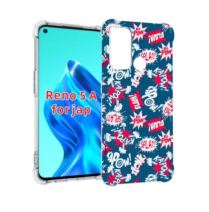 

Чехол MyPads взрывной-принт для Oppo Reno 5A, Прозрачный, Tocco