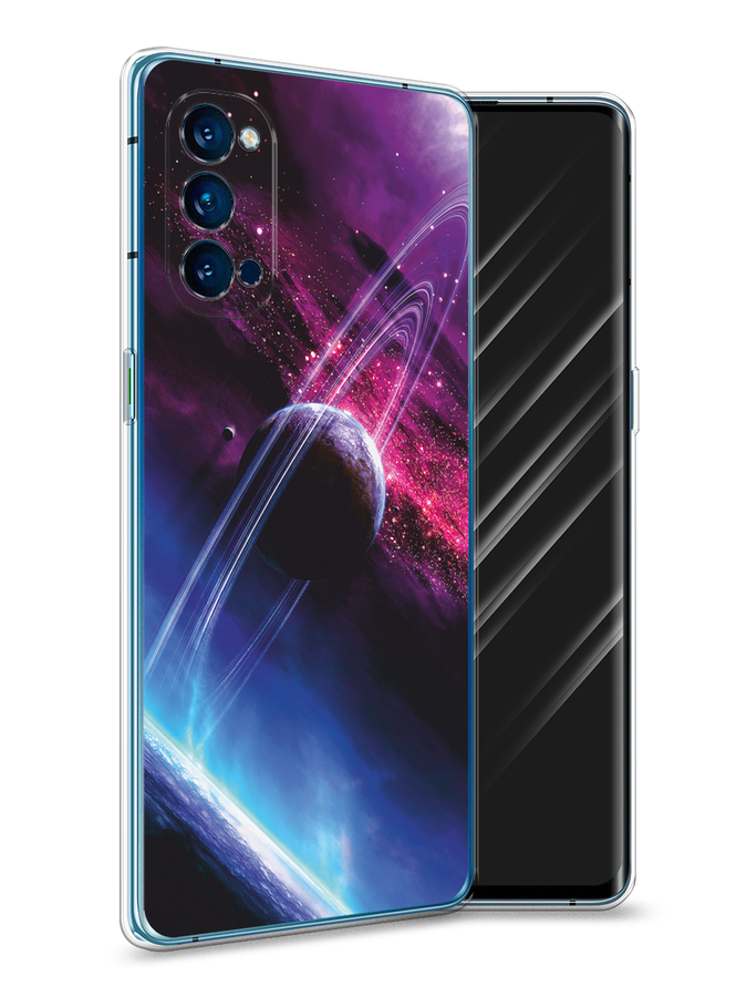 

Чехол Awog на Oppo Reno 4 Pro 5G "Космос 17", Разноцветный, 253750-4