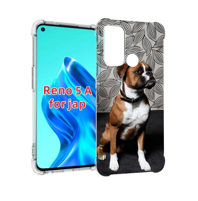 

Чехол MyPads боксер собака для Oppo Reno 5A, Прозрачный, Tocco
