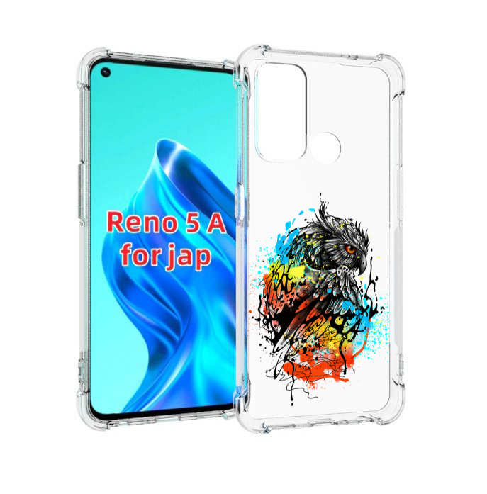 

Чехол MyPads Творческая сова для Oppo Reno 5A, Прозрачный, Tocco