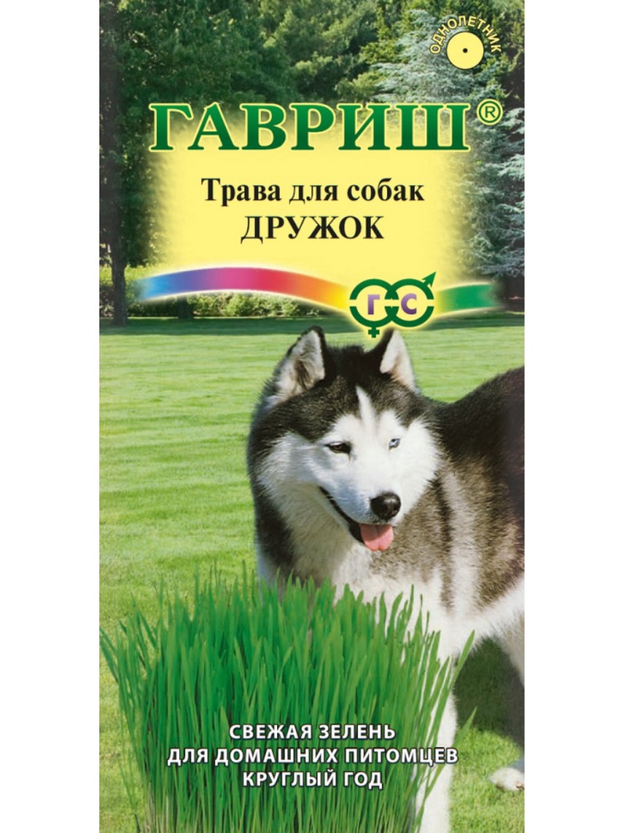 

Семена Гавриш Трава для собак Дружок 10 упаковок по 10 гр.