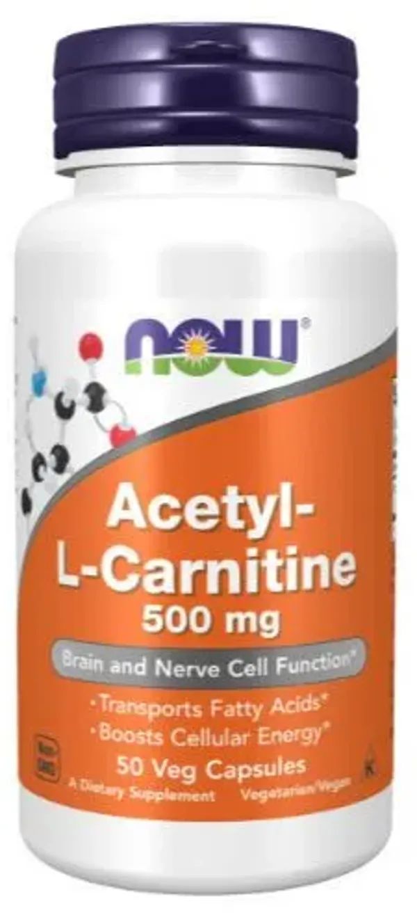 Л-Карнитин ацетил NOW Acetyl L-Carnitine 500 mg 50 капсул