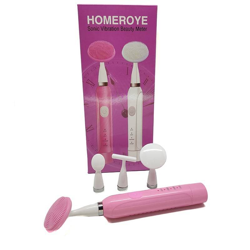 фото Массажер-очиститель лица 4 в 1 homeroye sonic vibration beauty meter nobrand