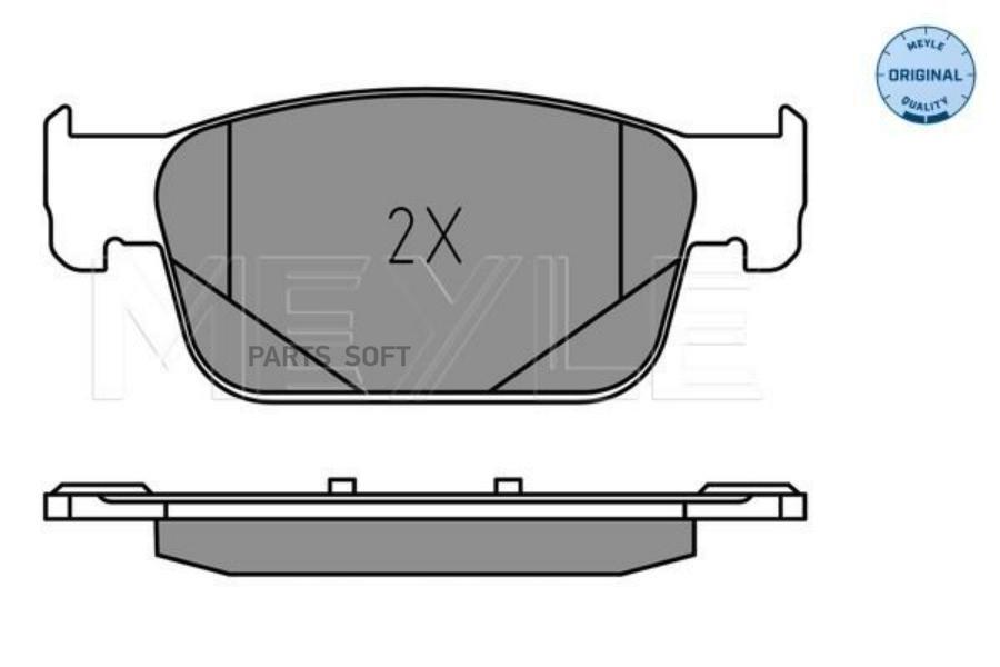 

Колодки тормозные передн. (WVA 22383/22384/22385 17,0 mm.) 1шт MEYLE 025 223 8317