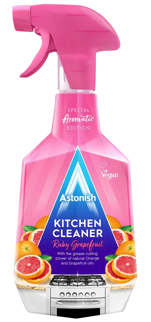Очиститель для кухни Astonish универсальный, аромат рубиновый грейпфрут, 750 мл