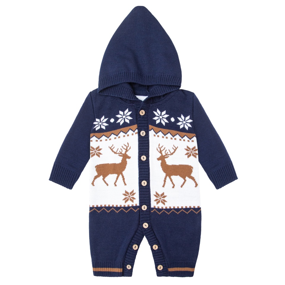 фото Комбинезон детский amarobaby pure love christmas ab-od21-plc502/20 синий р.80