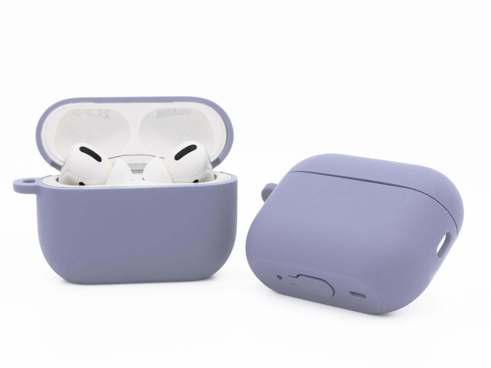 фото Силиконовый чехол для airpods pro 2 серая лаванда nobrand