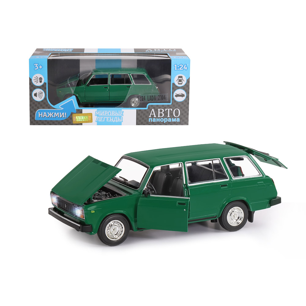 игрушечная машинка Автопанорама металлическая ВАЗ 2104 124 JB1200167 2563₽